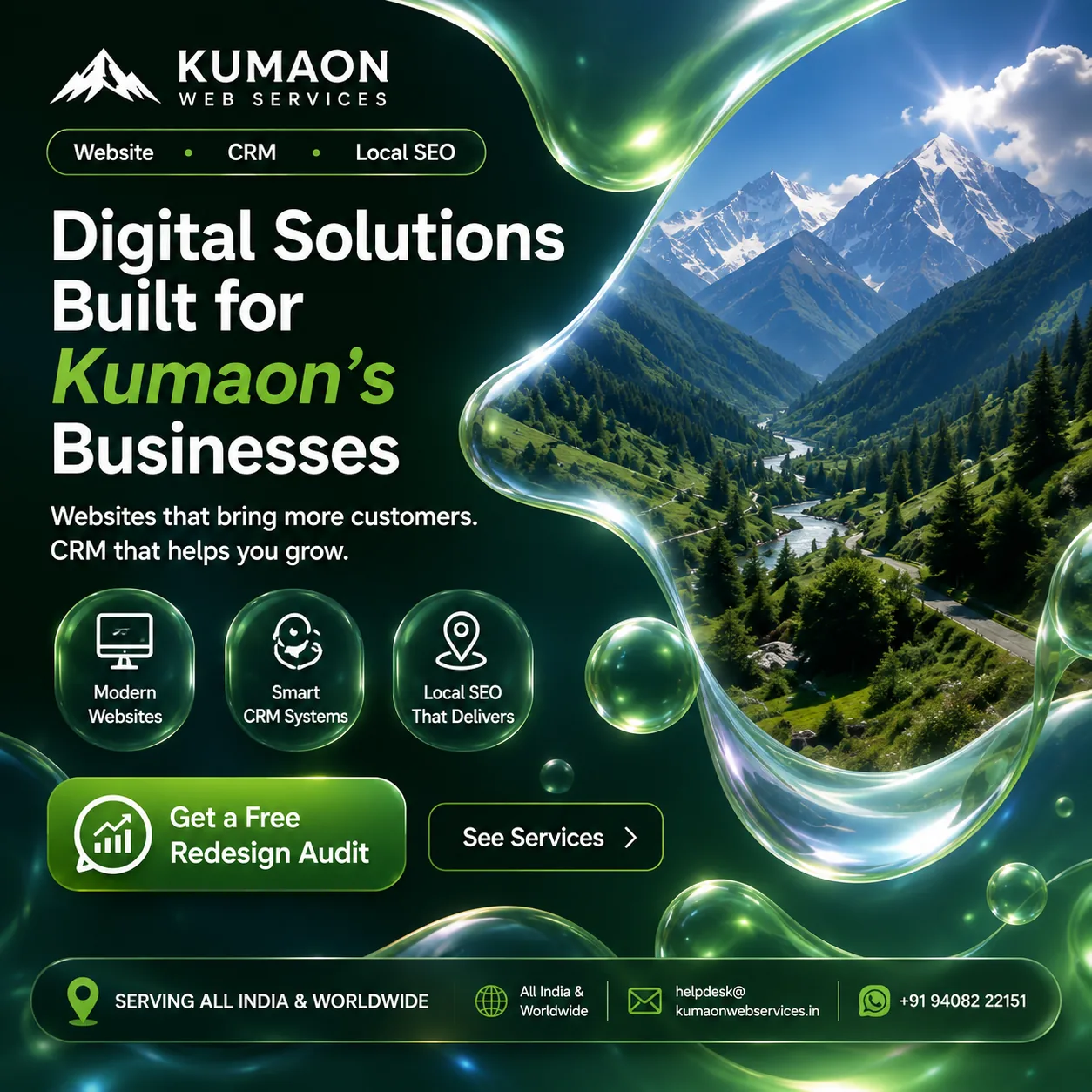 Affordable website and CRM pricing packages for growing businesses