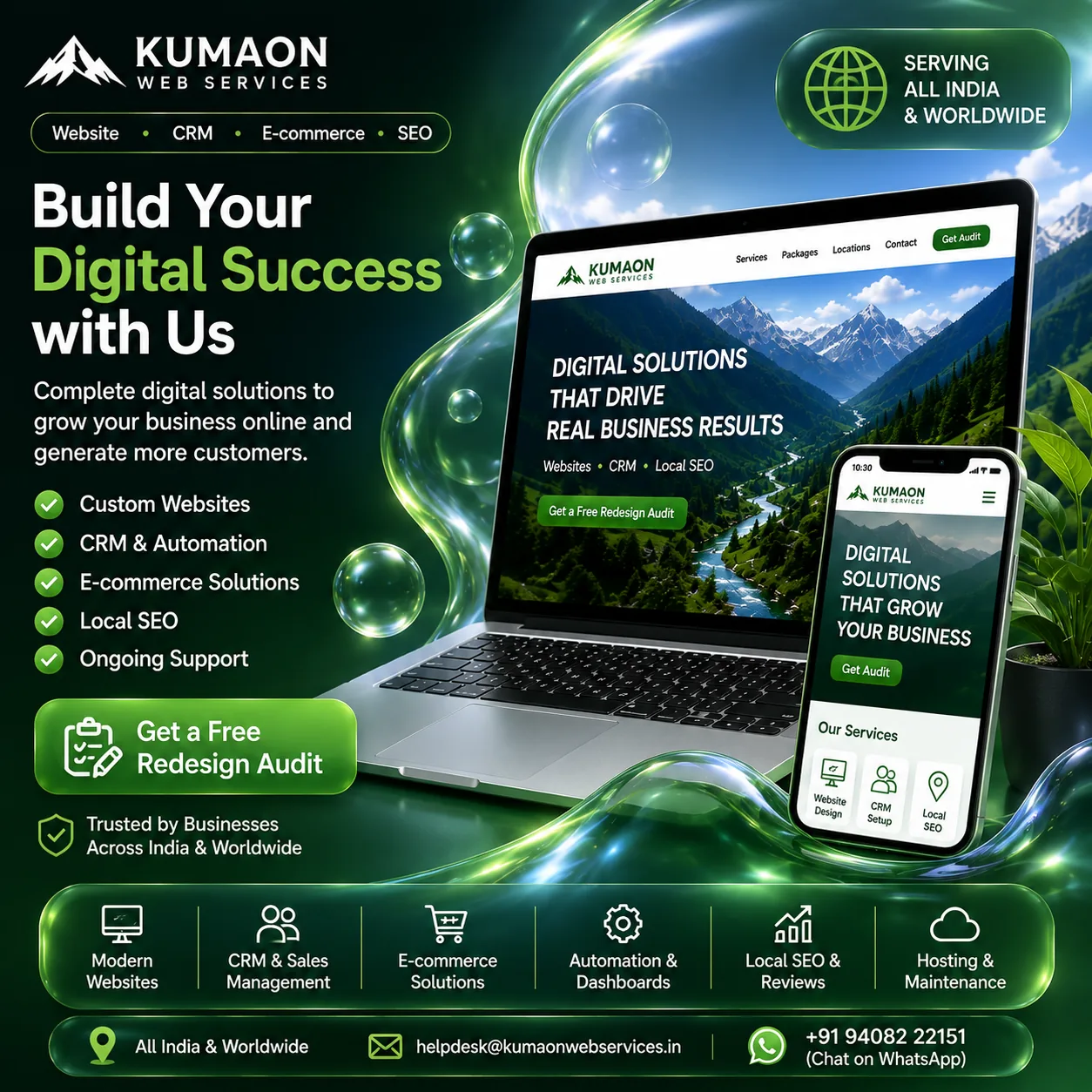 E-commerce website and online store solutions for Kumaon businesses