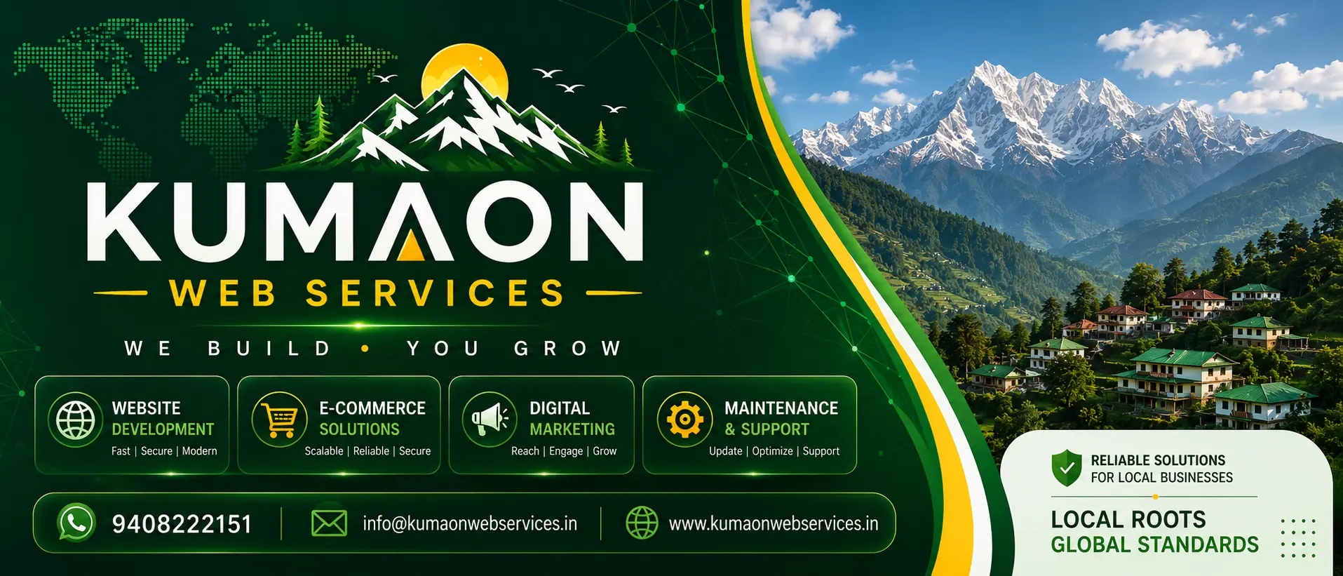 KumaonWebServices — website development, e-commerce, digital marketing and maintenance for Kumaon businesses